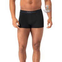 super.natural Herren Trunks schwarz Schurwollmix unifarben von Super.Natural