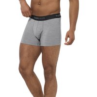 super.natural Herren Trunk grau Schurwollmix unifarben von Super.Natural