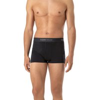 super.natural Herren Trunk schwarz Schurwollmix unifarben von Super.Natural