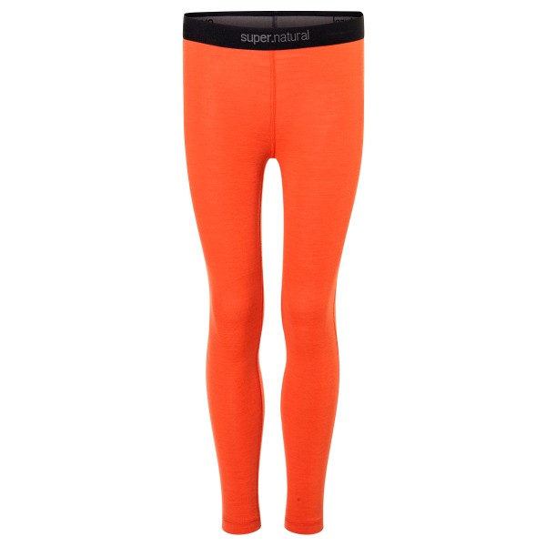 super.natural - Kid's Tundra175 Tights - Merinounterwäsche Gr 128 rot von Super.Natural
