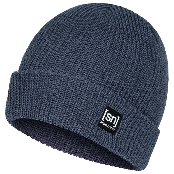 super.natural - Merino Basic Beanie - Mütze Gr One Size blau von Super.Natural