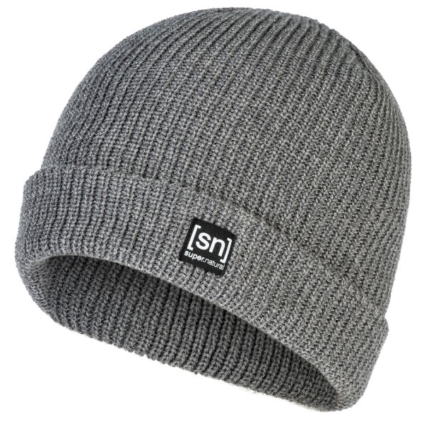 super.natural - Merino Basic Beanie - Mütze Gr One Size grau von Super.Natural