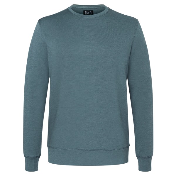 super.natural - Solution Bio Crew - Merinopullover Gr 56 - XXL grau von Super.Natural