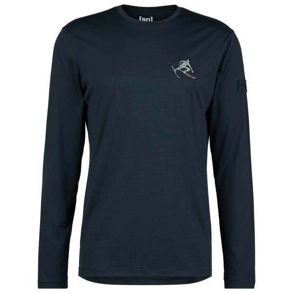 super.natural - Toni Bio Jersey L/S - Longsleeve Gr XXL blau von Super.Natural