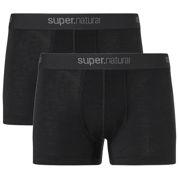 super.natural - Tundra 175 Boxer 2 Pack - Unterhose Gr 46 - S schwarz von Super.Natural