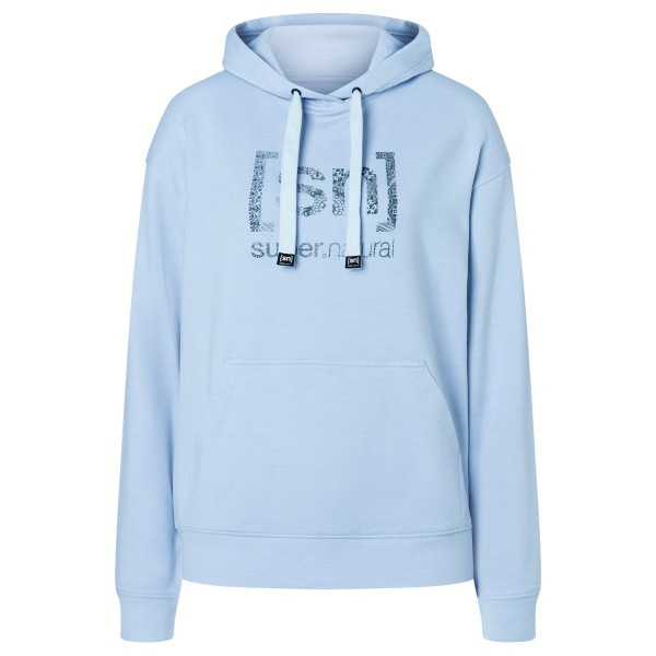 super.natural - Women's Arabesque Hoodie - Merinohoodie Gr S blau super.natural - Women's Arabesque Hoodie - Merinohoodie Gr S blau von Super.Natural