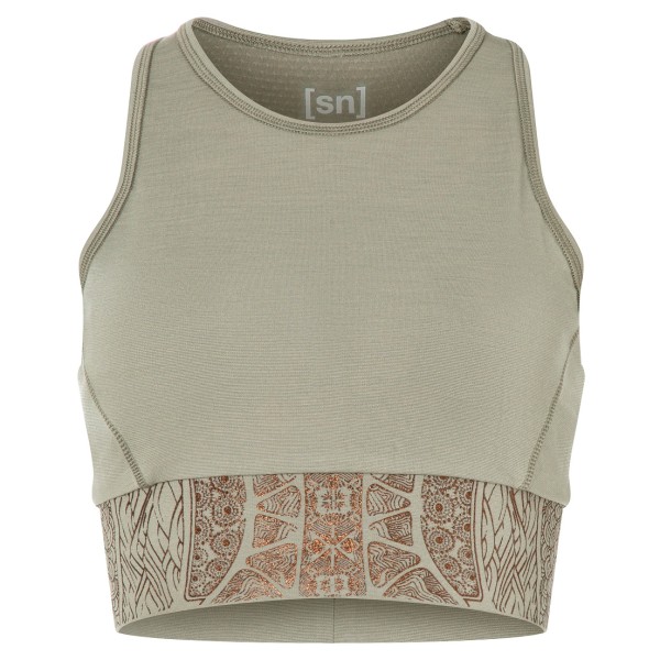 super.natural - Women's Arabesque LF Top - Sport-BH Gr 36 - S grau von Super.Natural