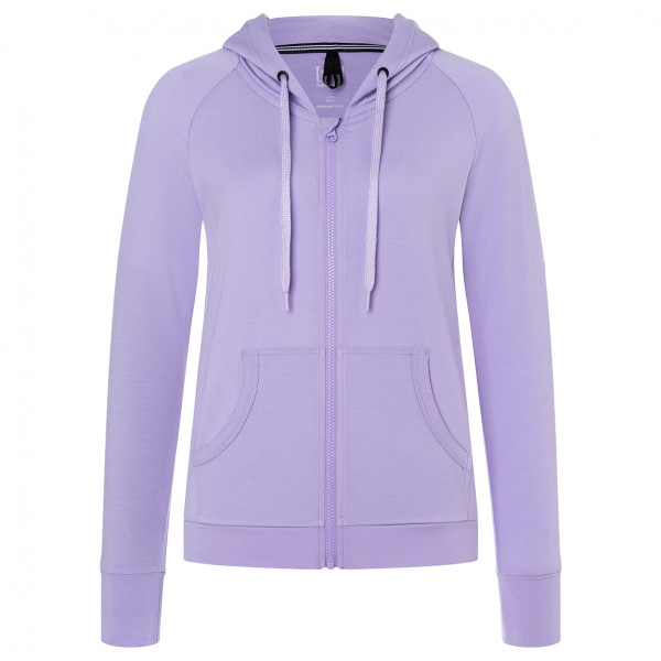 super.natural - Women's Essential Zip Hoodie - Merinohoodie Gr XS lila von Super.Natural