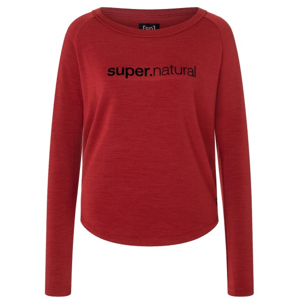 super.natural - Women's Everyday Crew - Longsleeve Gr 40 - L rot von Super.Natural