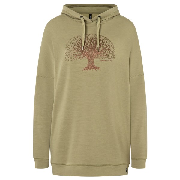 super.natural - Women's Feel Good Tok Hoodie - Hoodie Gr 34 - XS oliv/beige von Super.Natural