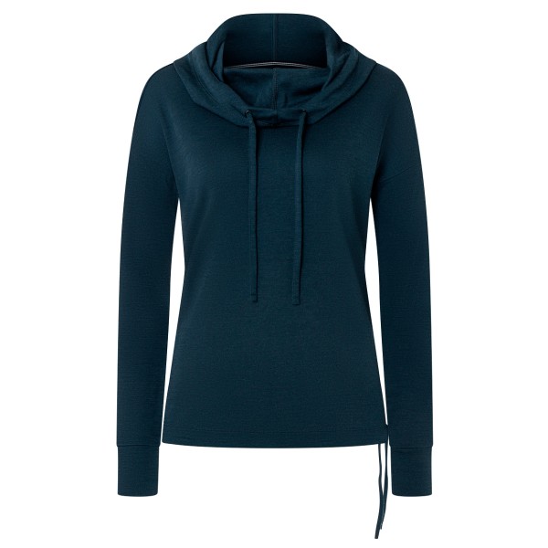 super.natural - Women's Funnel Bio Hoodie - Merinohoodie Gr 40 - L blau von Super.Natural