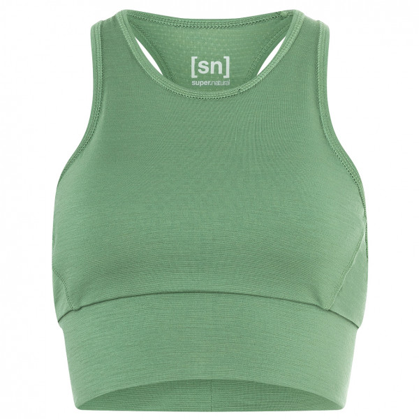 super.natural - Women's Liquid Flow Top - Sport-BH Gr 40 - L grün von Super.Natural