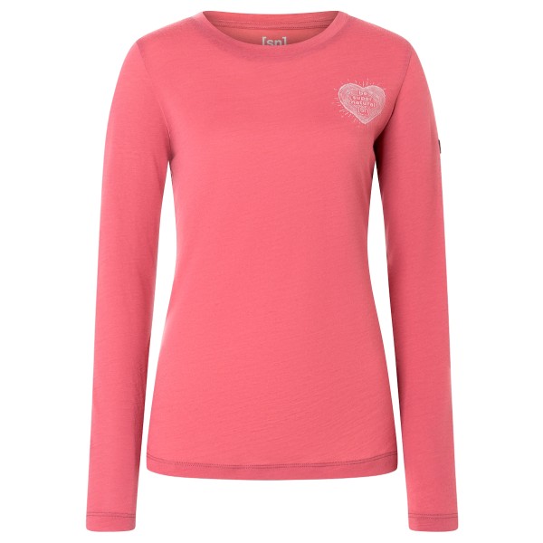 super.natural - Women's Little Heartwood L/S - Longsleeve Gr XL rosa von Super.Natural