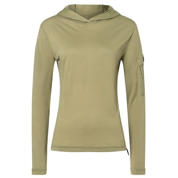 super.natural - Women's Relax Light Pocket Hoodie - Merinohoodie Gr 34 - XS oliv von Super.Natural