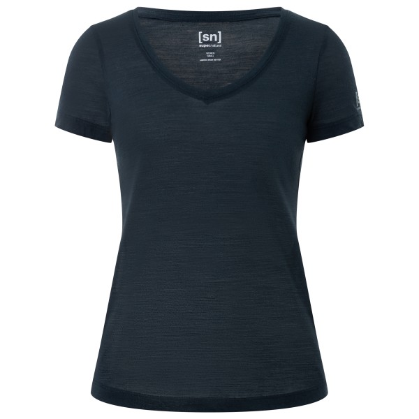 super.natural - Women's Sierra 140 V Neck - Merinoshirt Gr S blau super.natural - Women's Sierra 140 V Neck - Merinoshirt Gr S blau von Super.Natural