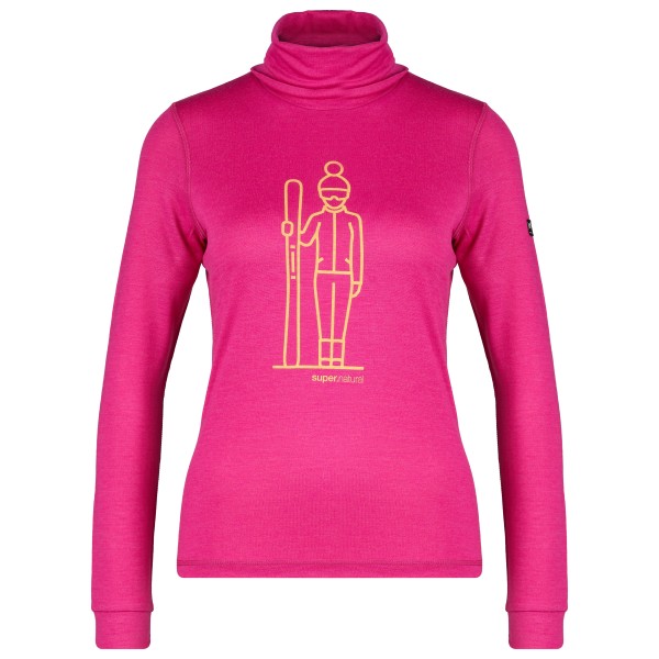 super.natural - Women's Skieuese Turtle - Merinounterwäsche Gr L;M;S;XL;XS grau;rosa von Super.Natural