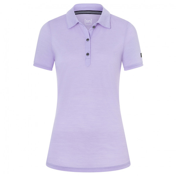 super.natural - Women's Sporty Polo - Polo-Shirt Gr 36 - S lila von Super.Natural