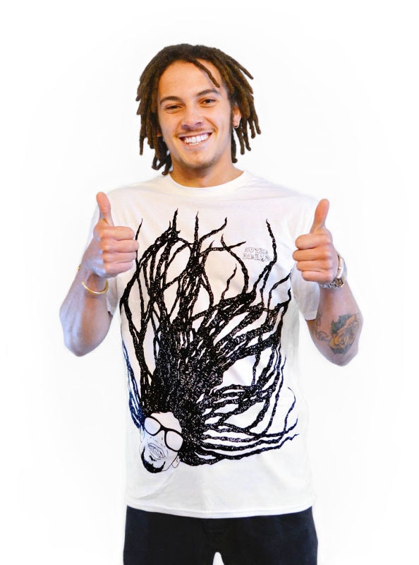 Super Dread Natty Dreadlocks T-Shirt - Weiss von SuperDreadShop