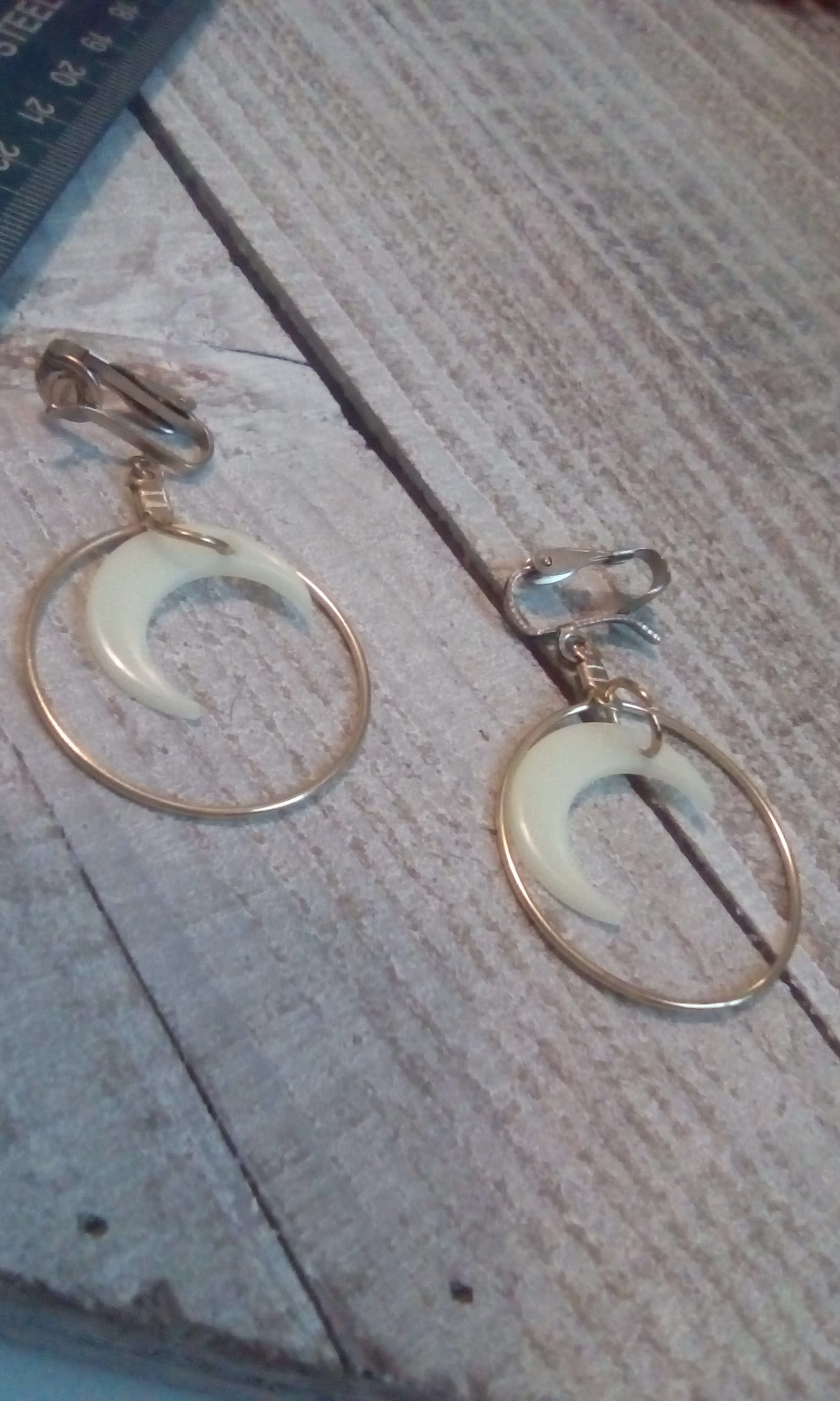 Mond Ohrringe Mond Ohrringe von SuperUniqueCreations