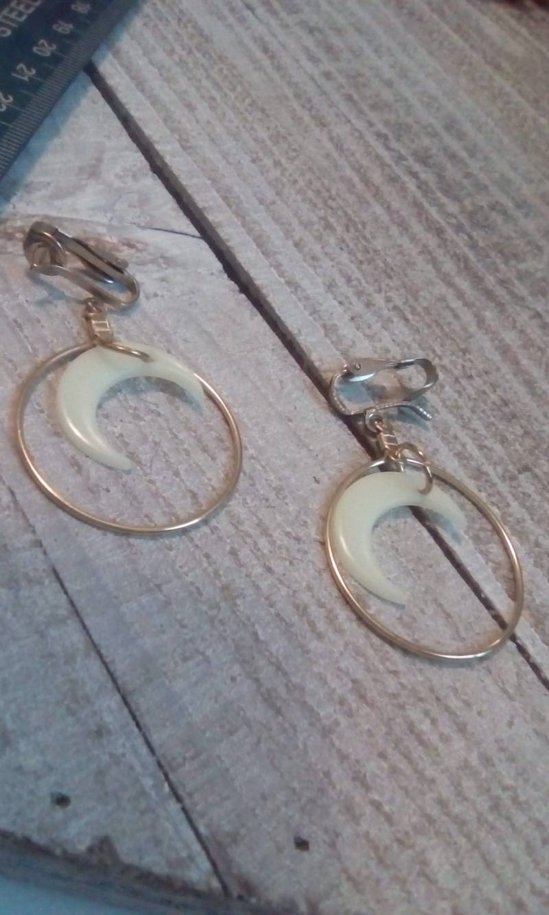 Mond Ohrringe Mond Ohrringe von SuperUniqueCreations