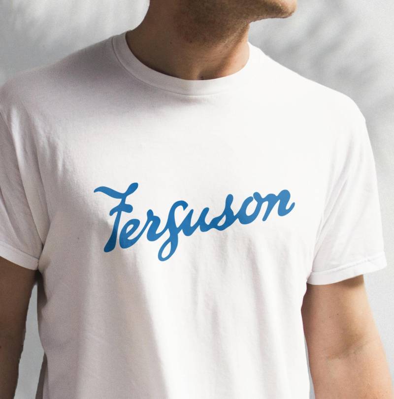 Ferguson Logo T-Shirt Textildruck | Oldtimer Schlepper Aufschrift von SuperchargedStore
