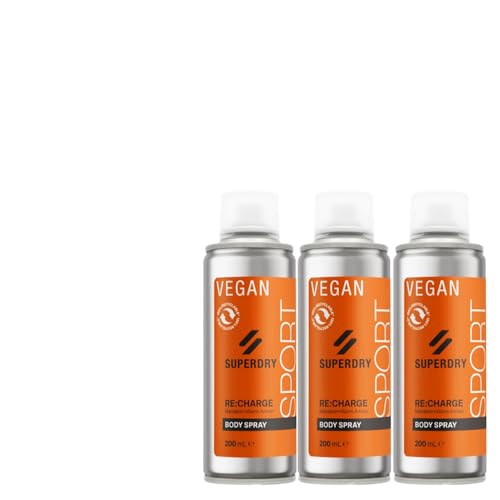 4tlg. STUDIO.MUNET Set kompatibel mit 3 x 200ml RE:charge Funky Red Männer Deospray Deodorant Body Spray & Dustbag von STUDIO.MUNET von Koeay