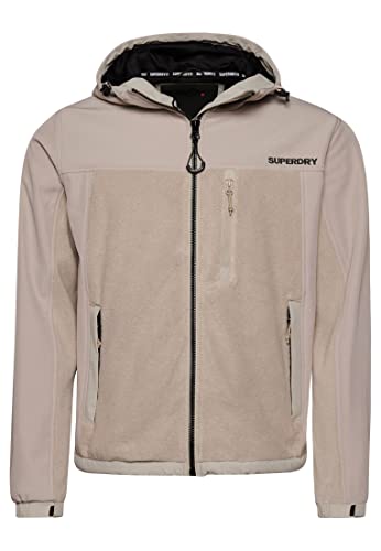 SUPERDRY Herren Hybrid Trekker-Jacke Weidengrau XL von Superdry