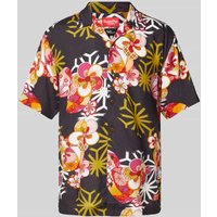 Superdry Slim Fit Freizeithemd mit Allover-Print Modell 'HAWAIIAN' in Black, Größe M von Superdry