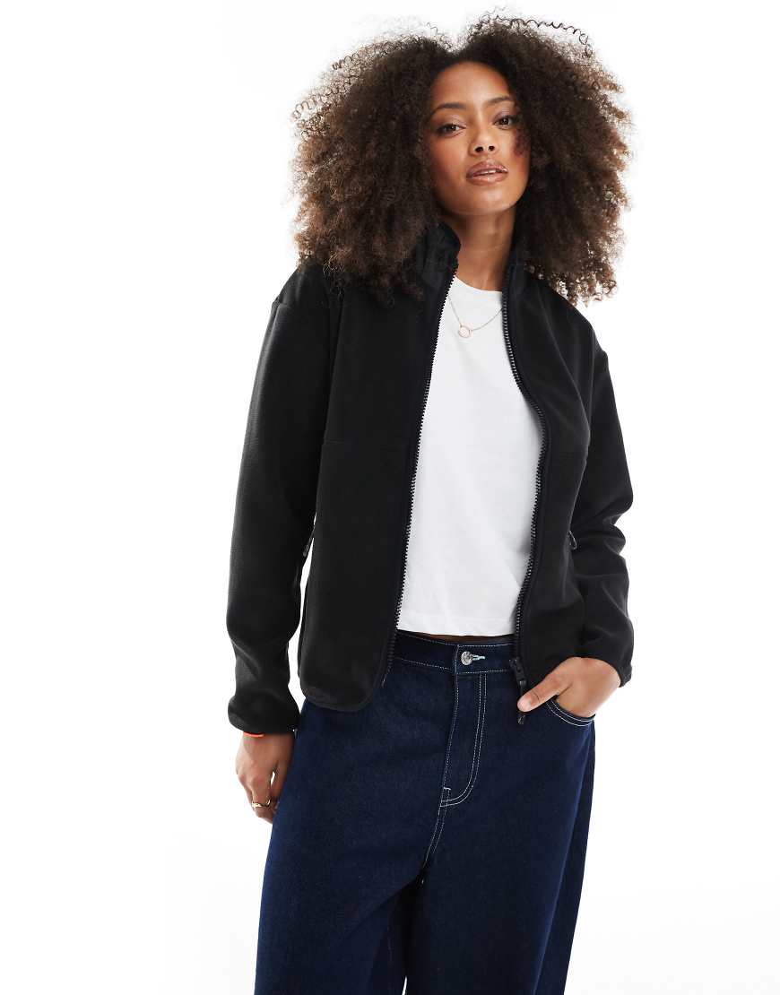 Superdry - Active - Fleece-Sweatshirt in Schwarz mit durchgehendem Reißverschluss Superdry - Active - Fleece-Sweatshirt in Schwarz mit durchgehendem Reißverschluss von Superdry