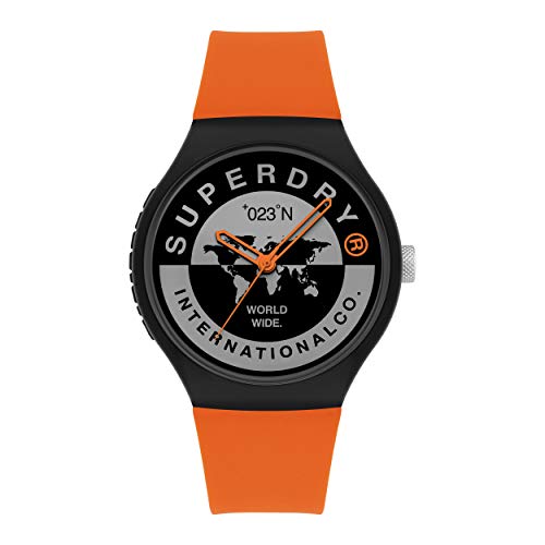 Superdry Damen Analoger Quarz Uhr mit Silicone Armband SYG279BO von Superdry