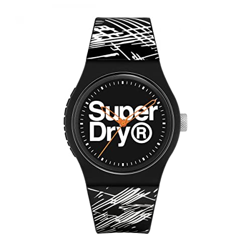 Superdry Damen Analog Quarz Uhr mit Silicone Armband SYG292WB Superdry Damen Analog Quarz Uhr mit Silicone Armband SYG292WB von Superdry