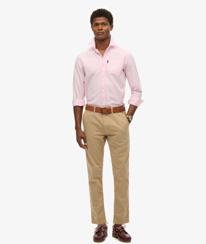 Superdry Beige Herren Schmal Geschnittene Officers Chinohosen, Größe: 32/32 - Größe: 32/32 Superdry Beige Herren Schmal Geschnittene Officers Chinohosen, Größe: 32/32 - Größe: 32/32 von Superdry