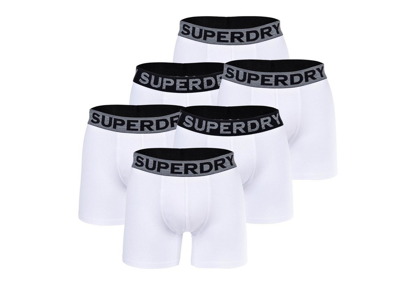 Superdry Boxer Herren Boxershorts, 6er Pack - BOXER SIX PACK von Superdry