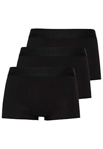 Superdry Herren Unterhosen aus Bio-Baumwolle im 3er-Pack Schwarz XXL von Superdry