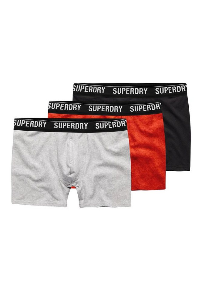 Superdry Boxershorts Superdry Boxershorts BOXER MULTI TRIPLE PACK Black Orange Grey von Superdry