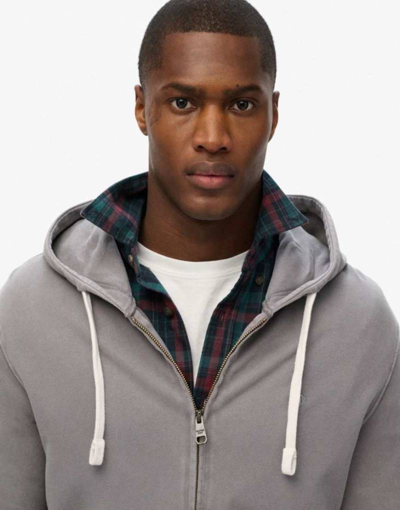 Superdry - Classic - Basic-Kapuzenjacke in Anthrazit-Grau von Superdry