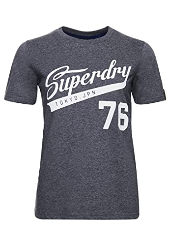Superdry Damen Collegiate Cali State T-Shirt Dunkel Meliert 36 von Superdry
