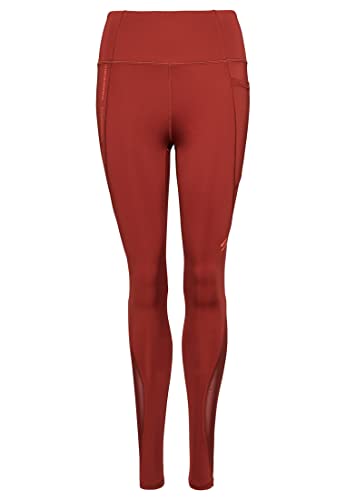 Superdry Damen Active Mesh Full Length Tight Strumpfhosen, Fired Brick Brown, 44 von Superdry