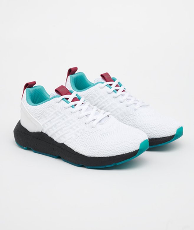 Superdry Damen Agile Low Runner 2.0 Sneaker Weiß - Größe: 40 von Superdry