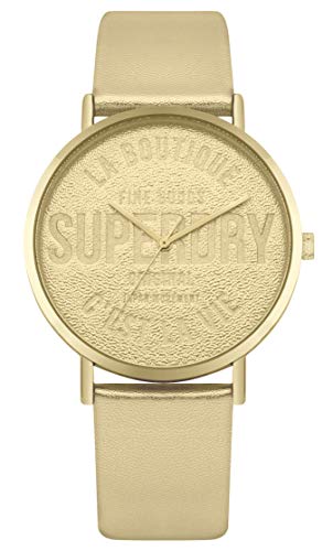 Superdry Damen Analog Quarz Uhr mit Leder Armband SYL251G von Superdry