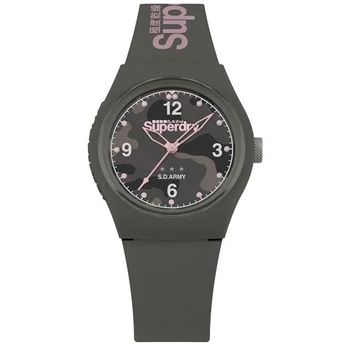 Superdry Damen Analog Quarz Uhr mit Silikon Armband SYL254NP Superdry Damen Analog Quarz Uhr mit Silikon Armband SYL254NP von Superdry