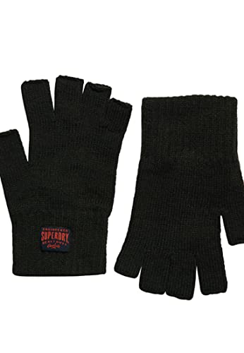 Superdry Damen Arbeitskleidung, gestrickte Handschuhe, Überschussgüter, Olivgrün, S-M von Superdry