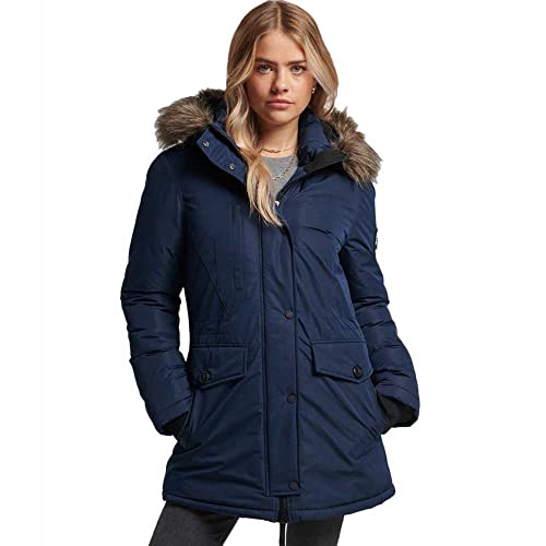 Superdry Damen Ashley Everest Parka Finster Marineblau 36 von Superdry