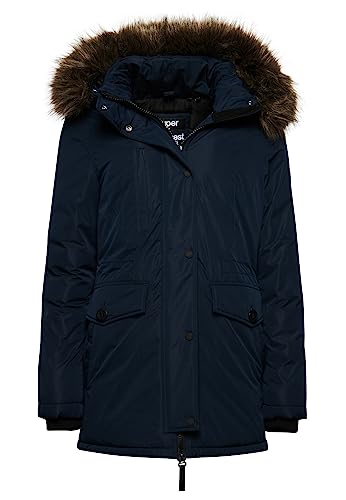 Superdry Damen Ashley Everest Parka Finster Marineblau 36 von Superdry