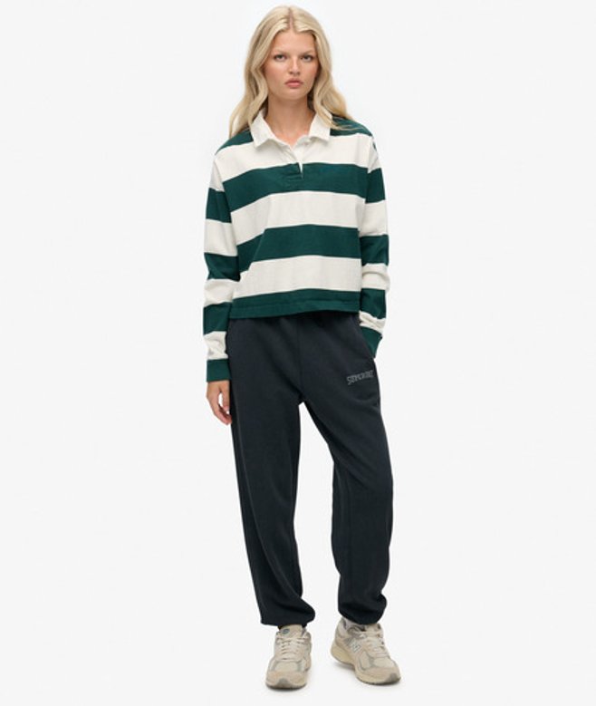 Superdry Damen Athletic Essential Boyfriend Jogginghose Navy - Größe: 36 von Superdry