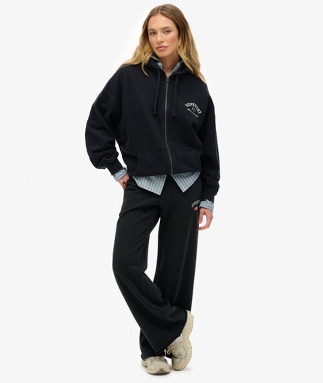 Superdry Damen Athletic Essentials Jogginghose mit Geradem Bein Navy - Größe: 38 Superdry Damen Athletic Essentials Jogginghose mit Geradem Bein Navy - Größe: 38 von Superdry