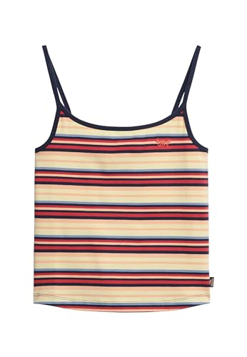 Superdry Damen Athletic Essentials Cami Top Soda Pop Rot Gestreift 38 von Superdry