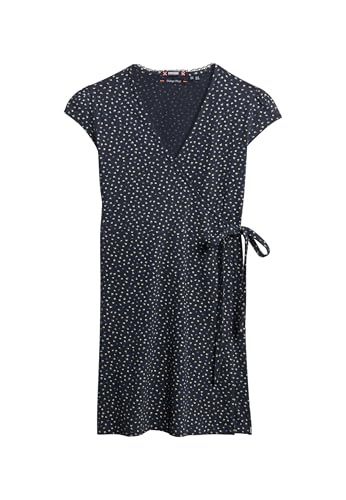 Superdry Unisex Athletic Essential Wrap Dress Kleid, Navy Petal DP, 34 von Superdry