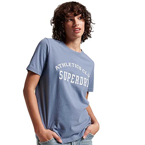 Superdry Damen Athletic Vintage T-Shirt Gezeiten Blau 38 von Superdry