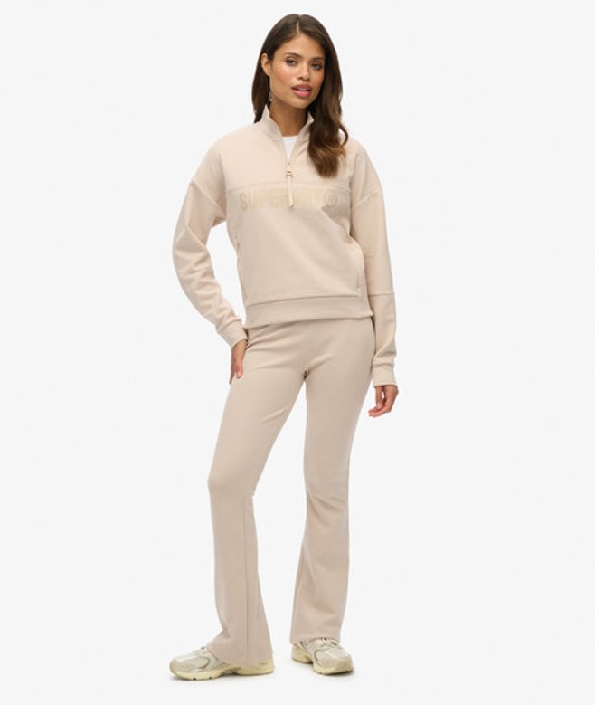 Superdry Damen Ausgestellte Active Tech Jogginghose Grey - Größe: 34 von Superdry